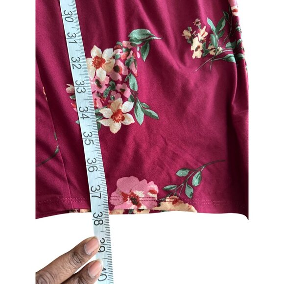 Nine Britton Vivienne Twist-Front Fitted Midi Floral Dress Sleeveless S NWOT - Picture 9 of 9